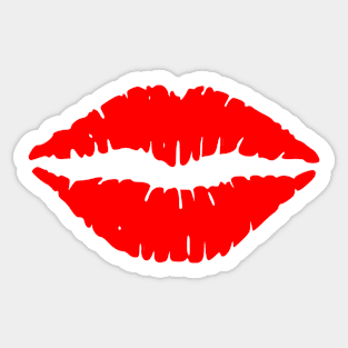 Red Lips Sticker